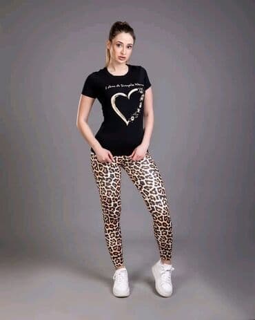helanke sa prorezom: 2XS (EU 32), XS (EU 34), S (EU 36), Print, color - Black — 11