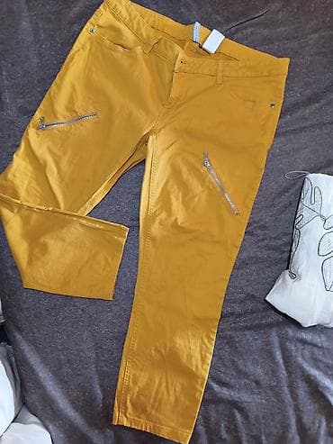 jeans marka: Ženski set: lagana bluza + pantalone - Bluza: bela, širokog kroja, od — 2