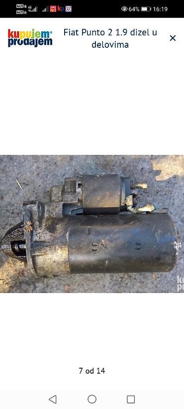Water Transport: Fiat Punto II 1.9 JTD/dizel – u delovima Raspoloživi originalni — 7