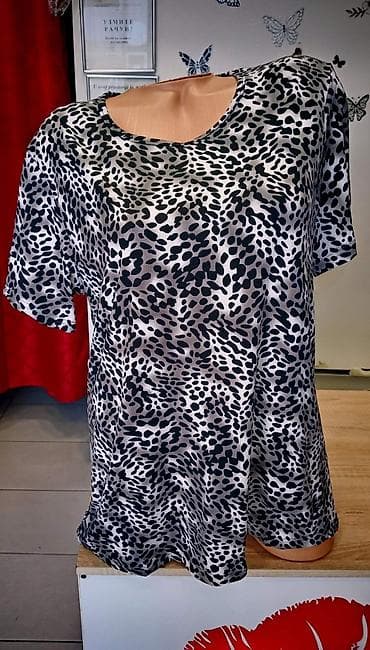 helanke l: Ženske bluze pamuk likra elastin Vel. M. L. Xl. 2xl. 3xl. 4xl Cena — 4