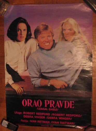 kupujem gramofonske ploče: Orao pravde (Legal eagles) plakat. Robert Redford, Debra Vinger — 1