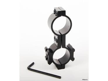 Lov i ribolov: Nosač 25x30mm za lampe i optiku Metalni crni nosač za lovačko oružje — 5