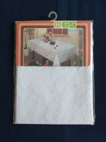 dimenzije kamina za ražanj: Tablecloths, New, color - White — 3