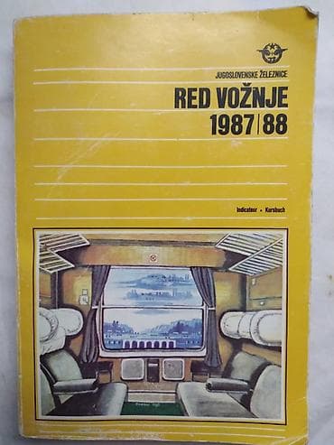 KnjigaLRed voznje 1978/88.god. ocuvana