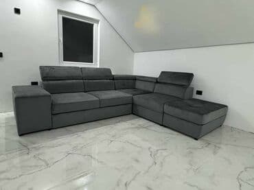 natuzzi garniture: *Dimenzija 295x240 *Univerzalan ugao *Val opruge *2 skrivena taburea — 8