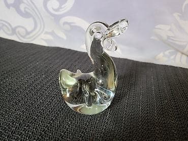 kucni dekor: Murano nova figura,duvano staklo 70te.god. Visina. 8/4cm — 8