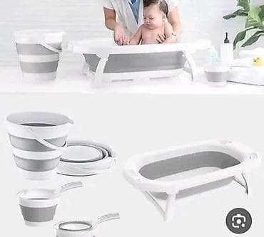 jastuci za stolicu jaje: BABY 4u1 sklopivi set za kupanje - Komplet obuhvata: sklopivu kadicu — 3