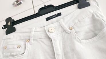 letnje sarene pantalone: 26, Teksas, Normalan struk, Skinny — 4