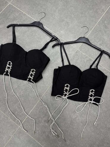 Bodi: 🔥Crni korset top sa žicom i satenskim efektom.
Akcijaa❗️1900 din❗️ 🔥🔥 — 3