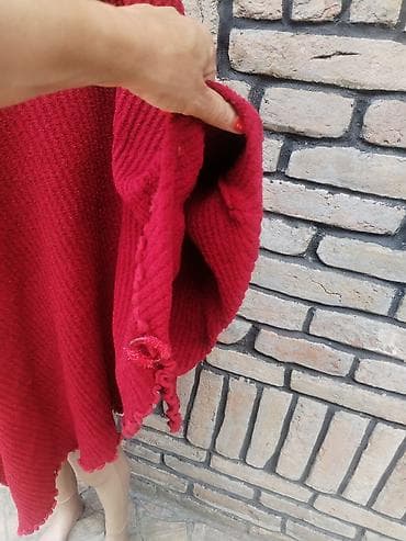 boss torbice: ESCALA crveno pelerina-pončo sa rol-kragnom - Brend: ESCALA (etiketa — 3