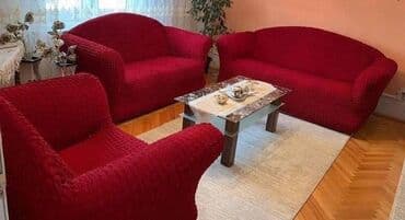 forma ideale trosedi na razvlačenje: Prekrivači za trosed i dve fotelje
Cena 4500 dinara — 8