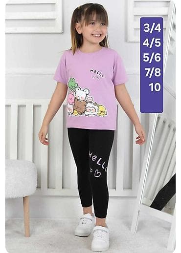 Dečiji komplet za devojčice – majica i helanke - Gornji deo