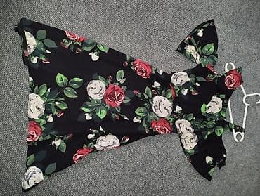 haljine diline: Ženska midi haljina s floralnim printom - Model: kroj u obliku slova — 2