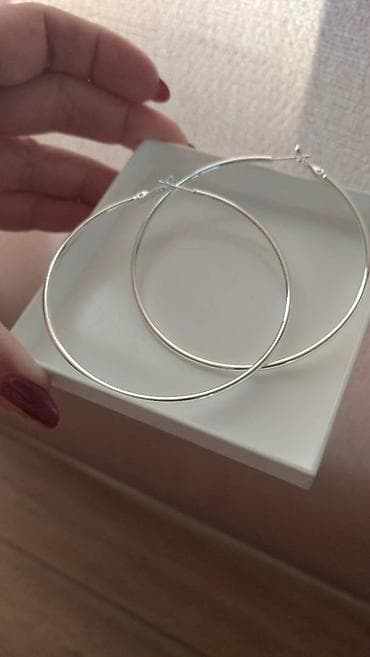 Watches: Hoop earrings, Material: Silver — 1