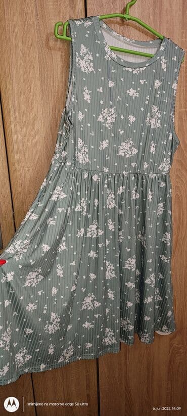 enigma haljine: 2XL (EU 44), color - Green, Oversize, Without sleeves — 1