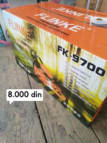 kraftech motorne testere iskustva: Cena 8.000 din motorna testera flinke FK-9700 Snagamotora: 3.1kw — 1