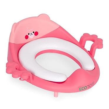 gumena cetka za wc solju: Adapter za WC šolju sa rukohvatima, Pink – ECOTOYS Šifra proizvoda — 3