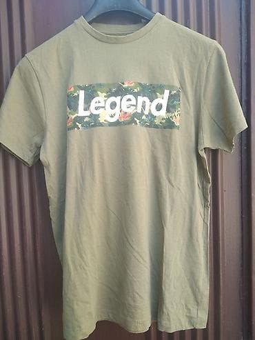 leopard sako: Majica “Legend” – veličina M - Brend: Primark - Boja: maslinasto — 3