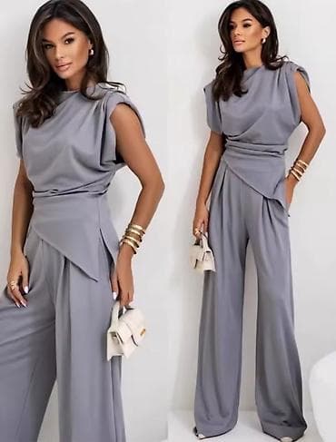 mona ranac zenski: 🔥Elegantni ženski komplet – top bez rukava i široke pantalone ✅2999 — 2