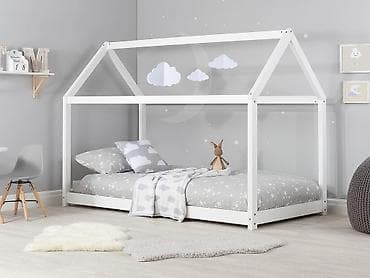 krevet kućica: Krevet Kućica 190x90 cm – beli + dušek 14 cm Opis: - Dečiji krevet — 1