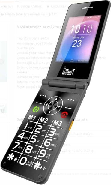 sporet na struju: Flip xxl mobilni telefon,veliki displej u boji 2,8 inèa, dual sim — 3