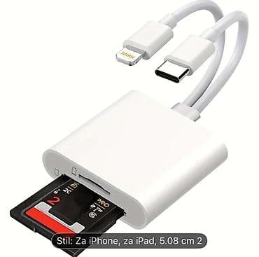 Adapteri za telefone: Čitač memorijskih kartica za iPhone/iPad – Lightning i USB‑C konekcija — 1