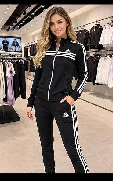 zenske patike braon: Adidas ženski trenerki komplet - Dvodijelni set: gornji dio sa — 3