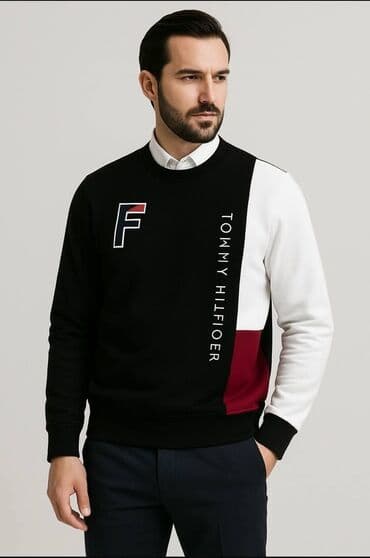 tommy hilfiger d: Muški duksevi – Moncler i Tommy Hilfiger - Modeli: klasični kružni — 2
