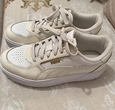 multifunkcionalni aparati za lice i telo: Puma kožne patike – bež/vanila ton, nošene 2 puta — 3