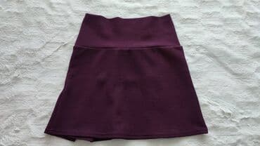 dugacke suknje: XS (EU 34), Mini, color - Burgundy — 2