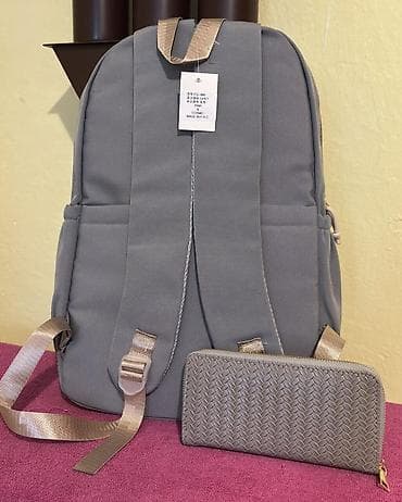 pribor za lov: Sivo dnevni ranac MR. NID + sivi zip novčanik - Ranac u nežno sivoj — 3