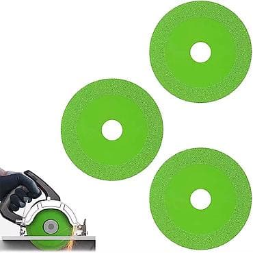 kamen za tocilo: Set od 3 univerzalna dijamantska reznа diska (zelene boje) za ručne i — 1