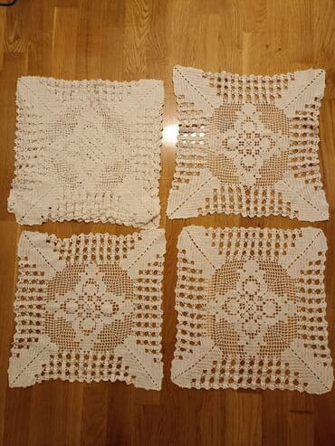kutije za odlaganje igracaka: Doilies, Used, color - White — 7