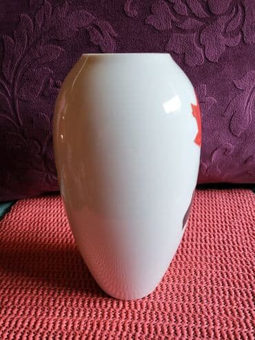 vaza sa cvecem crtez: Vaza nova Creidlitz porcelan Bavaria iz 70ih. Visina. 18cm — 2