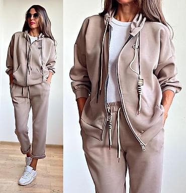 Donji delovi trenerke: 🔥Ženski komplet trenerke – duks sa rajsferšlusom i kapuljačom + donji — 7