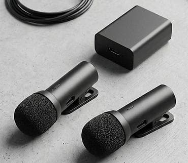 decije bluetooth slusalice: Bežični lavalier set – dvokanalni mikrofoni sa punjačem - Set od dva — 1