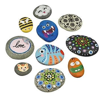 raketa od kolaž papira: Slikanje na kamenu 105459 Buki – kreativni DIY set za ukrašavanje — 5