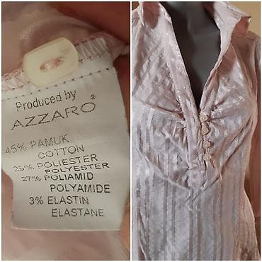 Muška obuća: Azzaro ženska košulja, veličina 42. - Boja: svetloružičasta sa — 2