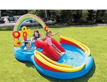 za dvoriste: Intex bazen sa toboganom Baby DUGA! Ovaj zabavni bazen sa dimenzijama — 1