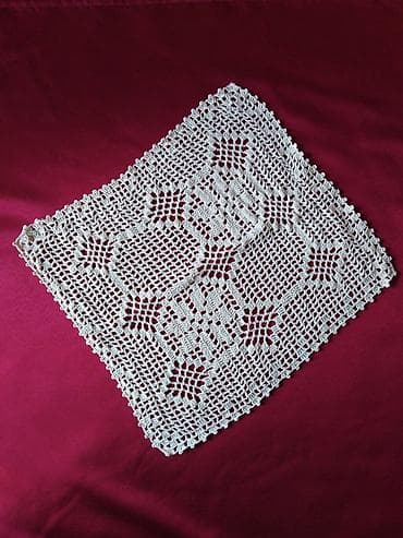 stopa za grede: Ručno hekleni dekorativni miljei – set više komada - Materijal: tanki — 6