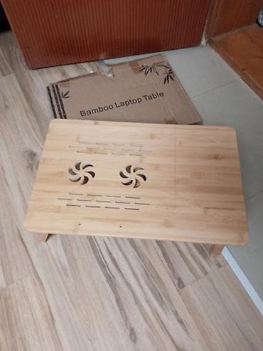 Bambus stočić za laptop - Materijal: prirodni bambus - Gornja ploča na lalafo.rs Bambus stočić za laptop - Materijal: prirodni bambus - Gornja ploča