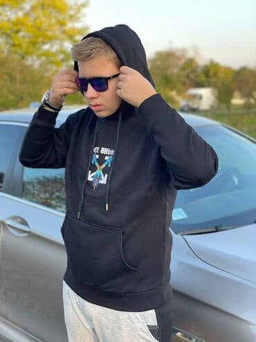 Duksevi: Off White muški duks sa kapuljačom Novo Veličine s m l x 2xl 3xl fb — 4