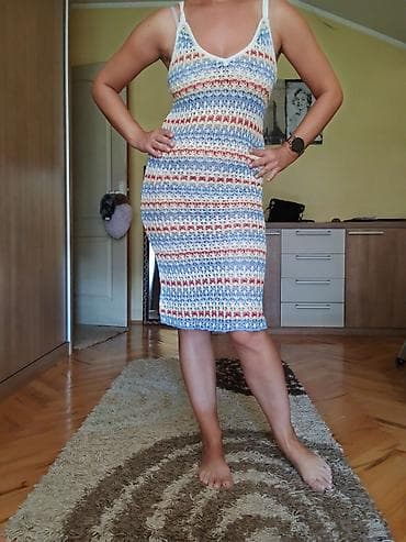 prsluk s: Pleteni letnji haljina – Sinsay, veličina S - Kroj: uska silueta do — 2
