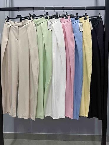 siroke pantalone: 🔥Ženske elegantne široke pantalone sa dubokim strukom
✅2300 din — 7
