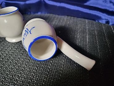 cediljka za cvarke: Porcelanske casice za zestoko pice,nemacke iz 70ih. Komada 4 u — 10