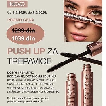 NOVO – Maskara “Push Up” za trepavice Promo cena: 1039 din (prethodno