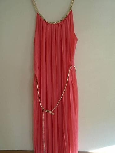 north face kapa: Duga plisirana haljina koralne boje, odgovara velicini od M do XL jer — 5