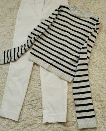 majice za ispod sakoa: S (EU 36), Polyester, Stripes, color - White — 3