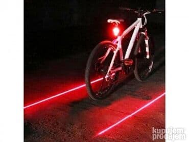 Bicikli: Led laser svetlo za biciklu 499 dinara Led zadnje svetlo sa laserom — 1