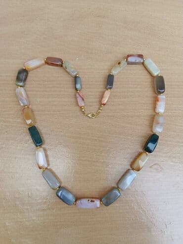 Ostali aksesoari: Ogrlica AHAT 6 Ogrlica od Ahata, poludragi kamen. Dužina-obim 73 cm — 5